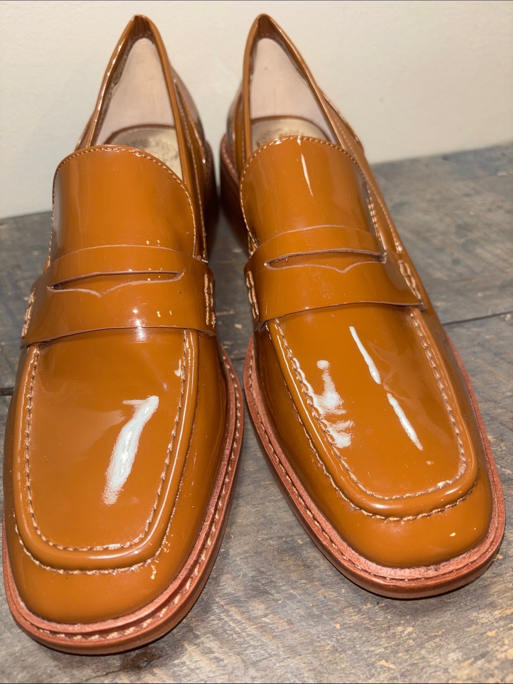 Vince Camuto Leather Penny Loafers